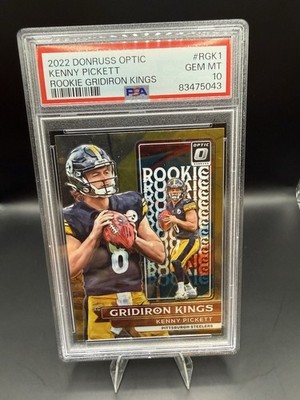 2022 Donruss Optic Kenny Pickett Rookie Gridiron Kings PSA 10 Steelers #RGK1