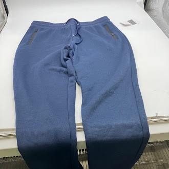 МУЖСКИЕ СПОРТИВНЫЕ БРЮКИ ДЛЯ БЕГА ТРУСЦОЙ PRO STAR С ФЛИСОВОЙ ПОДКЛАДКОЙ И ЗАВЯЗКАМИ - L - ТЕМНО-СИНИЙ