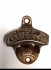 Vtg Brown Mfg  Star X Coke Coca Cola Metal Bottle Opener "No Screws" (A7)