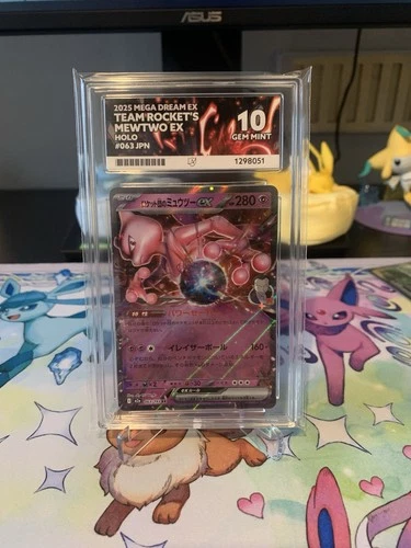 Pokémon TCG Team Rocket's Mewtwo ex 063/193 Mega Dream ACE 10