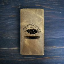 Storm Rodeo Wallet Cowboy Western Buffalo Leather Premium Rain Ocean Gift NEW