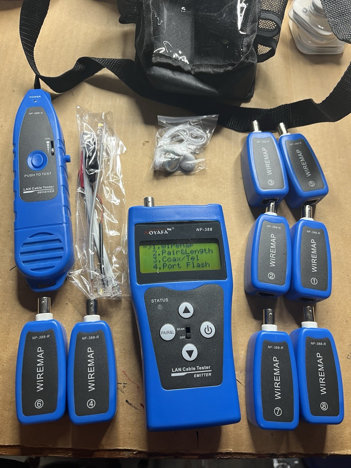 NF-388 Multipurpose Network LAN Phone Cable Tester Wire Tracker Measure Length