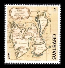 SVALBARD 2025 MAPS MNH LOCAL STAMPS