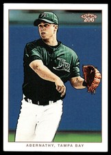 Brent Abernathy 2002 Topps 206 #106 Devil Rays MLB READ FREE SHIP AutographDen