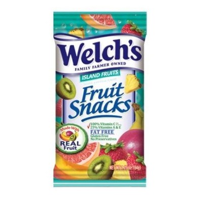 48x Welch's Fruit Snacks Island Fruits Bulk Snack Treats New Sealed 2.25oz