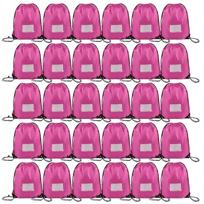 30 Pack Drawstring Bags,Bulk Draw String Backpack, Gym Sports Cinch Bag Sackp...