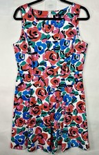 Tommy Hilfiger Multicolor Floral Shift Dress Sleeveless Size 12 Classic