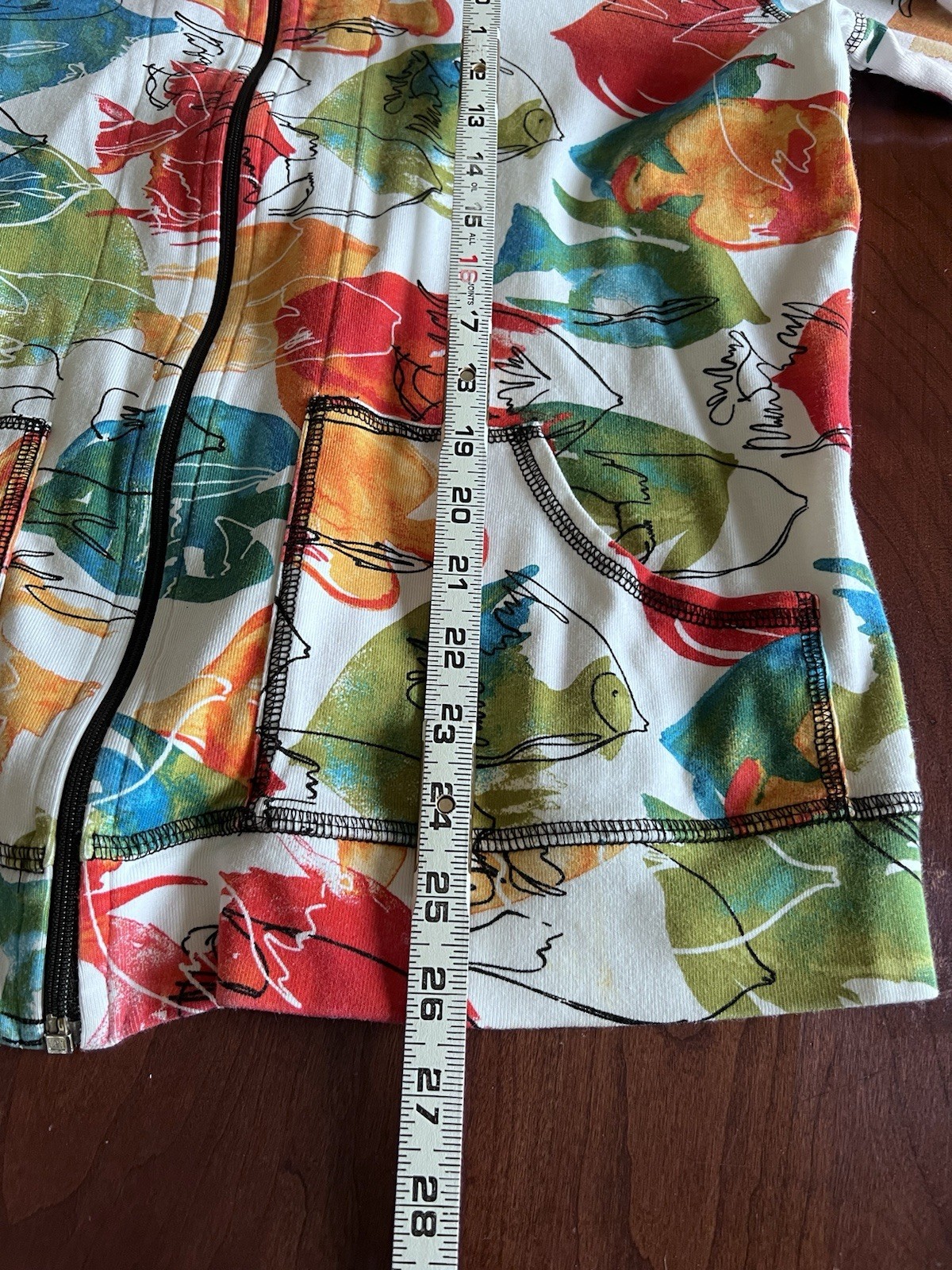 Chicos Jacket Abstract Lightweight Multicolour Co… - image 8