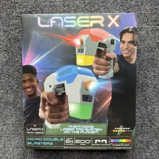 Laser X Micro Double Blasters Toy Laser Tag 2 Player 200 Foot Range