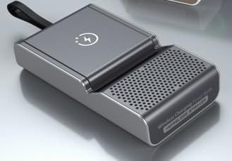 Cell Phone Stand with Wireless Connection Speaker, Magnetic Power Bank(5000mA...