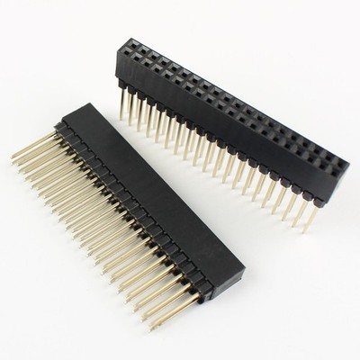 1Pcs 2.54mm Pitch 2x20 Pin 40 Pin Female Double Row Long Pin Header Strip PC104