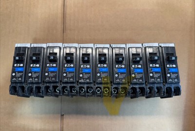  10 PCS Eaton BRP120DF 120 20A 1-Pole Circuit Breaker NEW PULL OUTS