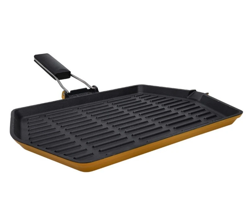 Bistecchiera in Ghisa Antiaderente per INDUZIONE BRANDANI Rettangolare 35 x 26, fotografia 3 di 3