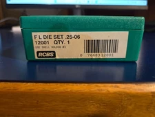 RCBS 12001 Rifle Reloading Die Set - 2 Piece .25-06 Rem With Instructions