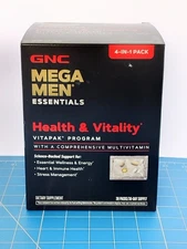 GNC Mega Men Essentials Vitapak Health & Vitality 30 Packs Multivitamin Exp:9/26
