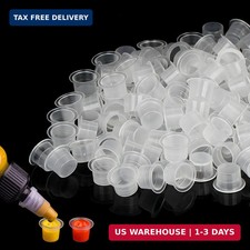 Tattoo Ink Caps - 1000Pcs Disposable Plastic Pigment Tattoo Ink Caps Cups for Ta