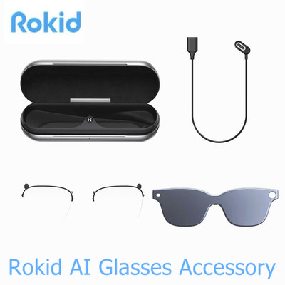 Rokid Magnetic Charging Cable Case Sunglasses Power Capsule for Rokid AI Glasses