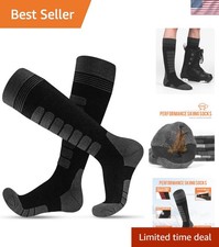 Merino Wool Ski Socks for Men  Women Multipairs, Thermal Warm Winter Snowboa...