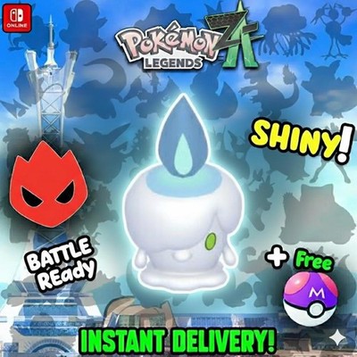 Pokemon Za SHINY ALPHA 6IV Litwick Competitive Set Battle Ready Switch 2 Corbeau