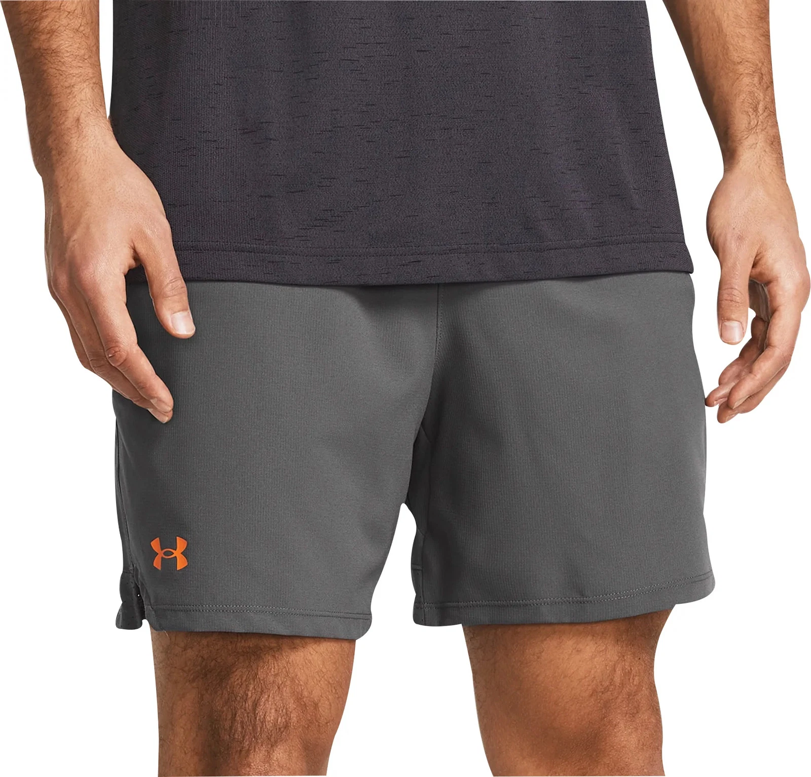 Under Armour Vanish Woven Mens Training Shorts Grey 6 Inch Gym Excerise Workout