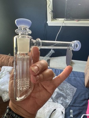 Pipe 6 ARM  Style Bubbler 18mm Pipe Collectible Glass Pipes Phoenix Star BLUE