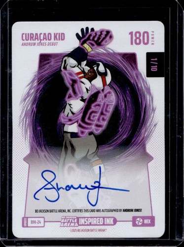 2025 Bo Jackson Battle Arena Curacao Kid Hex Auto Autograph #1/10