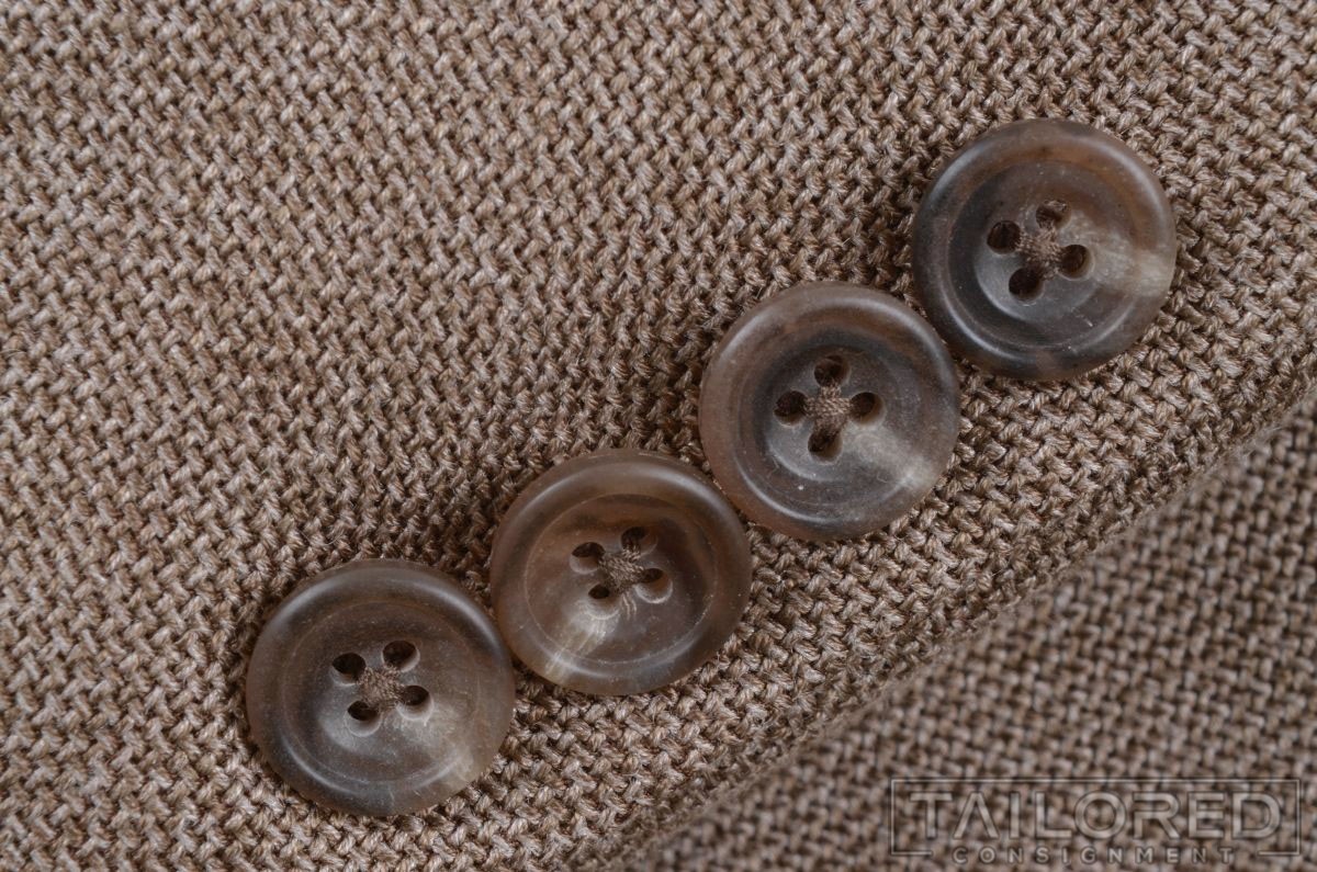 HICKEY FREEMAN Solid Beige Brown Wool Blazer Spor… - image 7