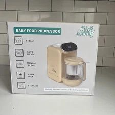 Brand New ChefHandy Baby Food Maker 5 in 1 Steamer Blender Yellow Sealed