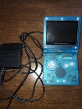 Nintendo Gameboy Advance SP AGS-001 Clear Blue IPS Reshell