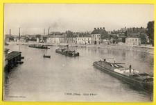 CPA Frankreich CREIL (Oise) QUAI dAVAL Zug vo...