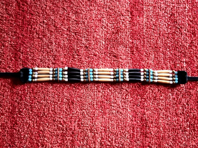 Indianer Halskette, Kropfkette, Tribal Art, Halsband, 1970er, aus Nachlass