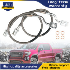 2pcs Front Steel Extended Brake Lines 89370 Fit Silverado Sierra 1500 2007-2019