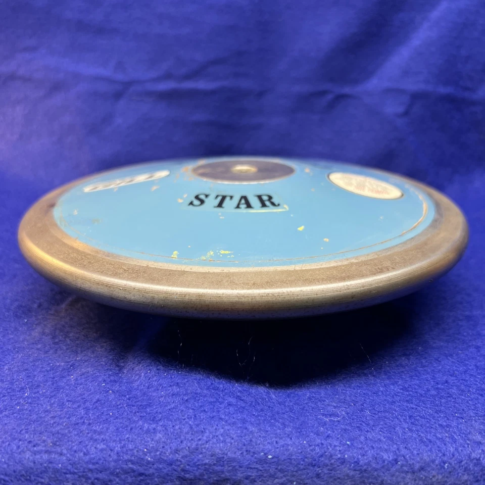 Gill Hollowood Star 1,6 кг деревянный дискус оригинальная краска и этикетки 1988 HS для мальчиков - Изображение 4 из 4