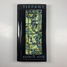 Vintage 1991 Address Book Metropolitan Of Art Grapevine Stained Glass Good Cond.