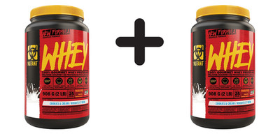 2 x Mutant Mutant Whey, Cookies & Cream - 908g (41,27 EUR/kg)