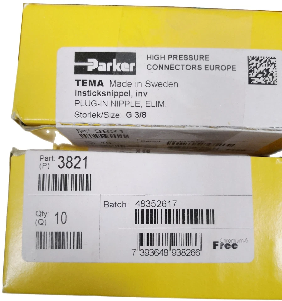 Parker TEMA T series 3821 NPT 3/8 Female Hydraulic Quick Connect Coupler - Image 4 of 4