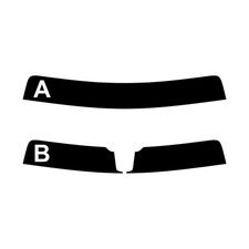 Fascia Parasole Pellicola Oscurante per Audi A5 Sportback 5 porte 2016-… 5%-50%