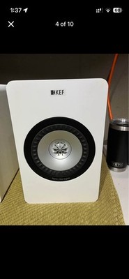 KEF X300A Wireless Powered Desktop Stereo Speakers Pair White | eBay