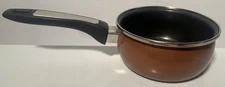 Megaware 1 Qt. Sauce Pan Small Pot Ceramic Light Brown No Lid - Made in Spain