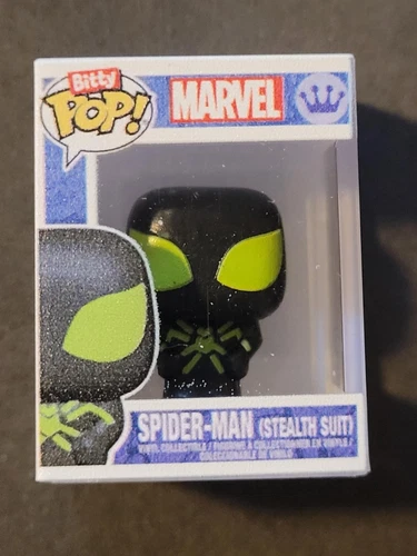 SPIDER-MAN  FUNKO BITTY POP "STEALTH SUIT SPIDER-MAN" SHORT PRINT CHASE!