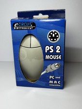 Vintage 2 Button PS/2 Mouse For PC And Mac Computer Compatible eCircuit