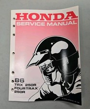 Honda TRX 250R Fourtrax Service Shop Manual 1986 TRX250R TRX250 250 OEM Genuine 