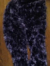 Fuzzy Soft Deep Purple Scarf Fashion and Warm Winter Scarf