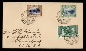 DR WHO 1938 TRINIDAD & TOBAGO TO USA R78655
