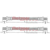 2X Metzger BremsschlÄUche Hinten Am Bremssattel Beidseitig Passend FÜR Ford