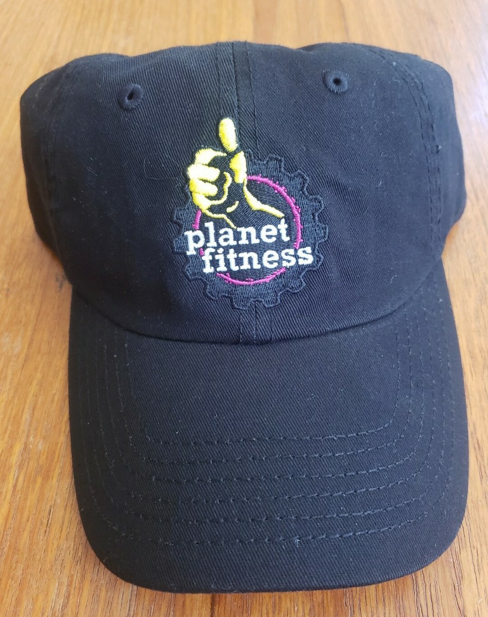 planet fitness dress code hats Planet Fitness Gym RARE Thumbs Up Black Adjustable Cap Dad Hat NEW