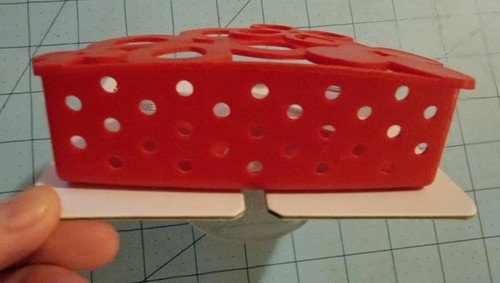 Umbra Brand: Red Plastic "Poppy" Kitchen Sponge Holder - New With Free Shipping - Foto 5 di 10