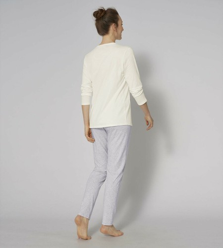 Triumph Pijama Cuello Redondo Invierno Mujer Manga Pantalones Largo 100% Algodón - Imagen 2 de 3
