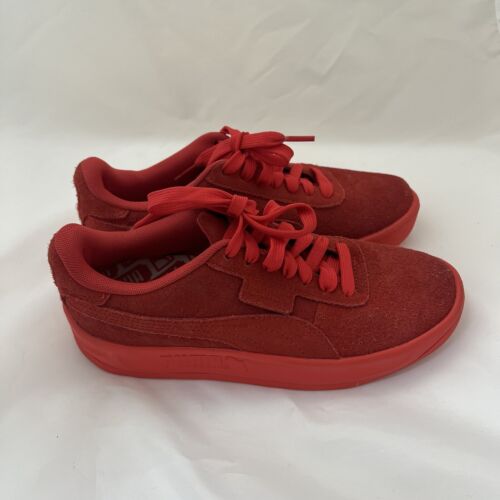 Puma Sneaker Damen 7,5 rot Wildleder California TOL Hibiskus Blumenprägung 370246 - Bild 4 von 16