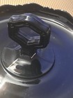 Vtg LE Smith? Black Amethyst Glass Candy Dish Bowl Curved Serving Tray JJ#63 — photo 6